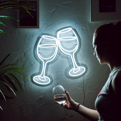 Saludos, arte de pared de neón