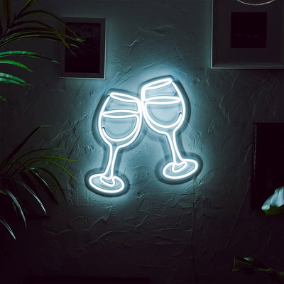 Saludos, arte de pared de neón