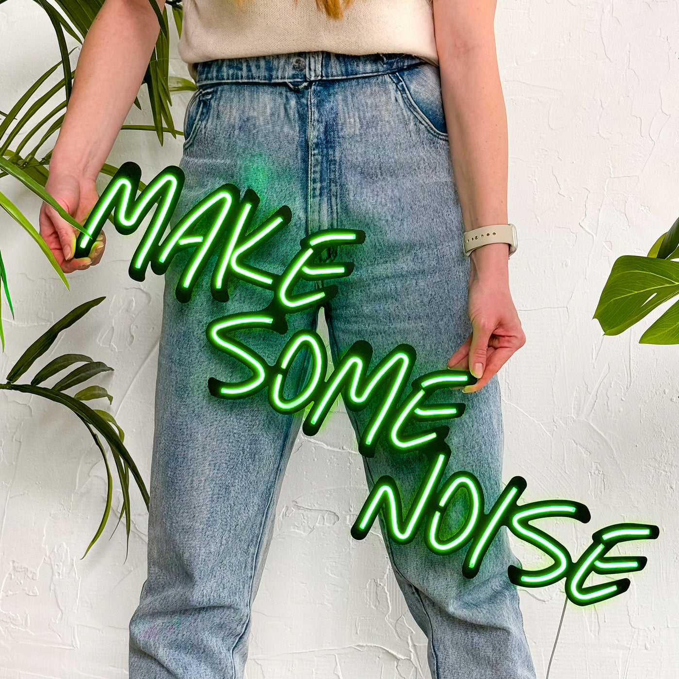 Make Some Noise Neon Wall Art