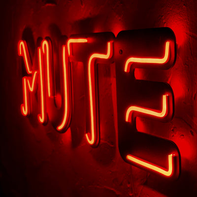 Mute Neon Wall Art