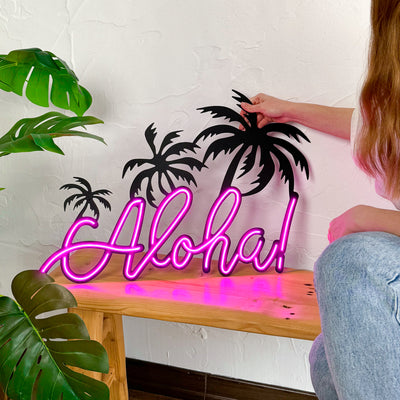 Aloha Neon Wall Art