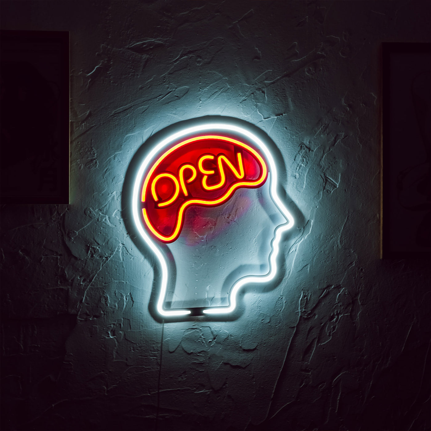 Open Mind Neon Wall Art