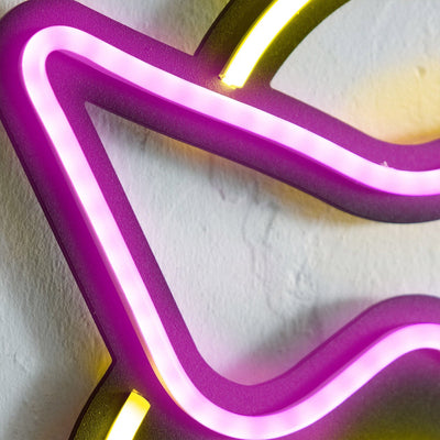 Pikachu Inspired Neon Wall Art