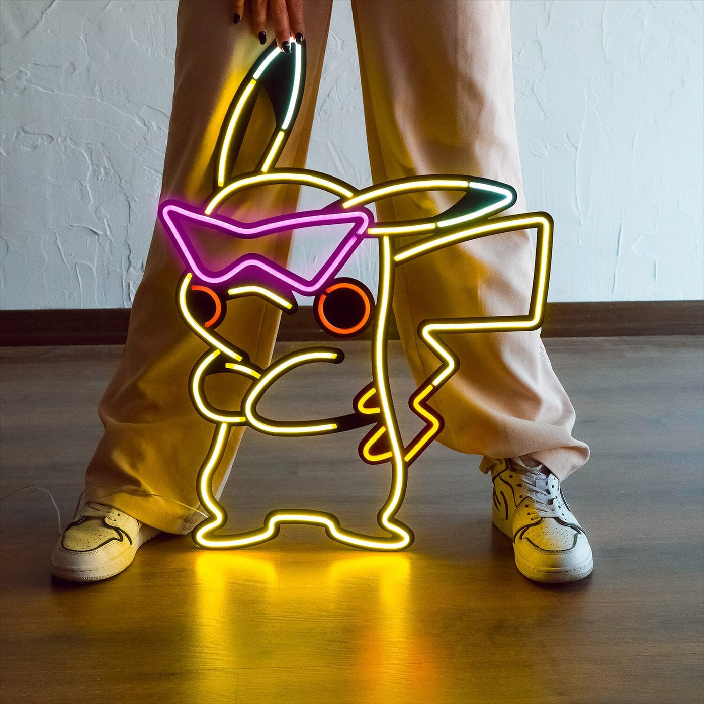 Pikachu Inspired Neon Wall Art