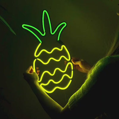 Ananas Neon Wall Art