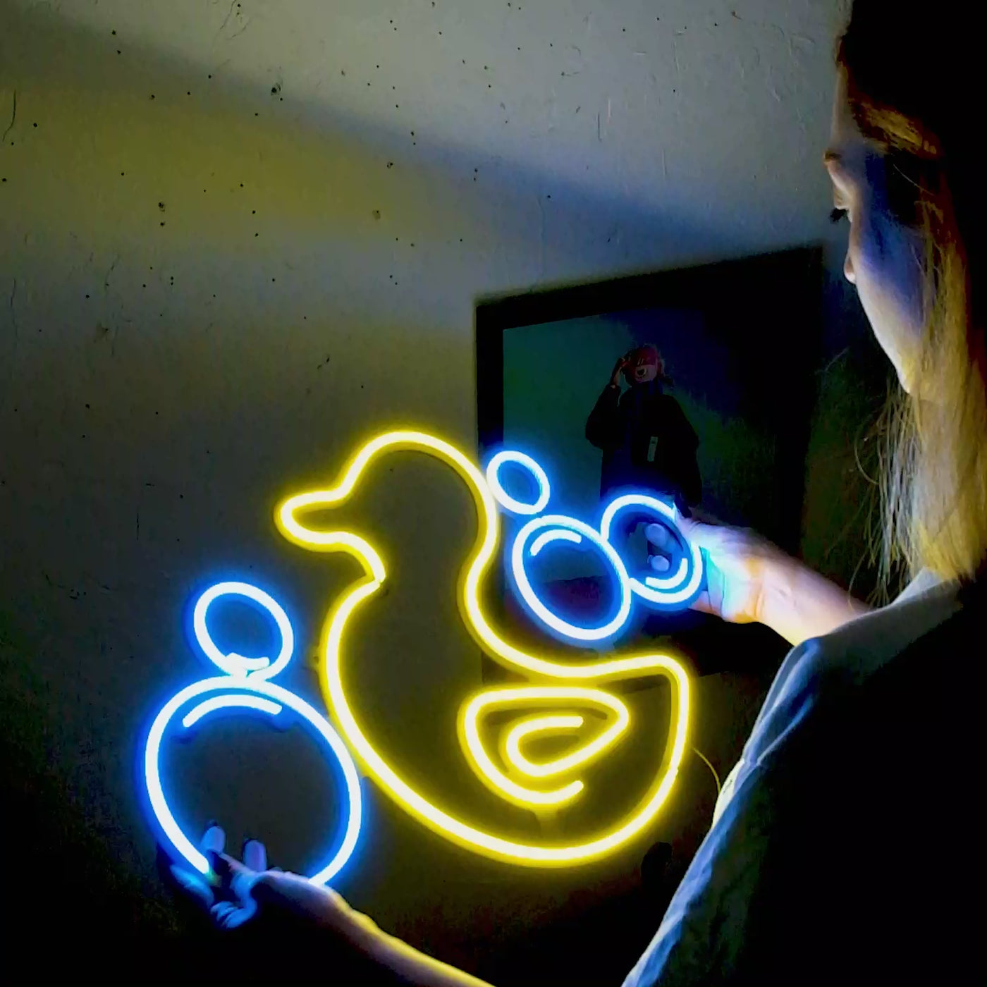 Rubber Duck Neon Wall Art