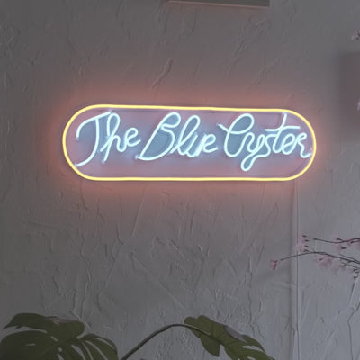 The Blue Oyster Neon Wall Art