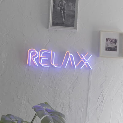 Relax Neon Wall Art