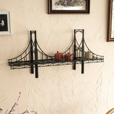 Warsaw Metal Bridge Shelf , Metal Wall Art , Hoagard.com