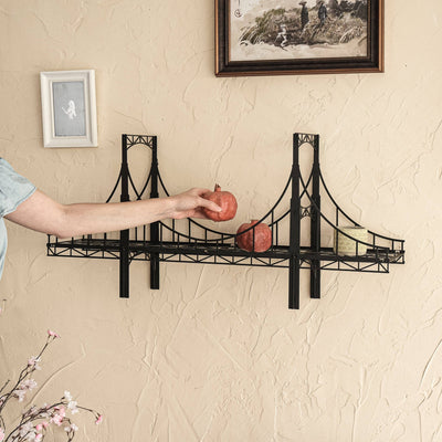 Warsaw Metal Bridge Shelf , Metal Wall Art , Hoagard.com
