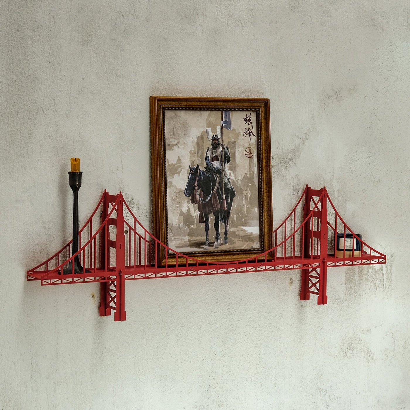 Golden Gate Metal Bridge Shelf Metal Wall Art Hoagard 
