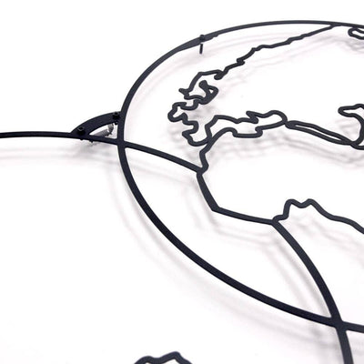 Cluster World Map , Metal Wall Art , Hoagard.com
