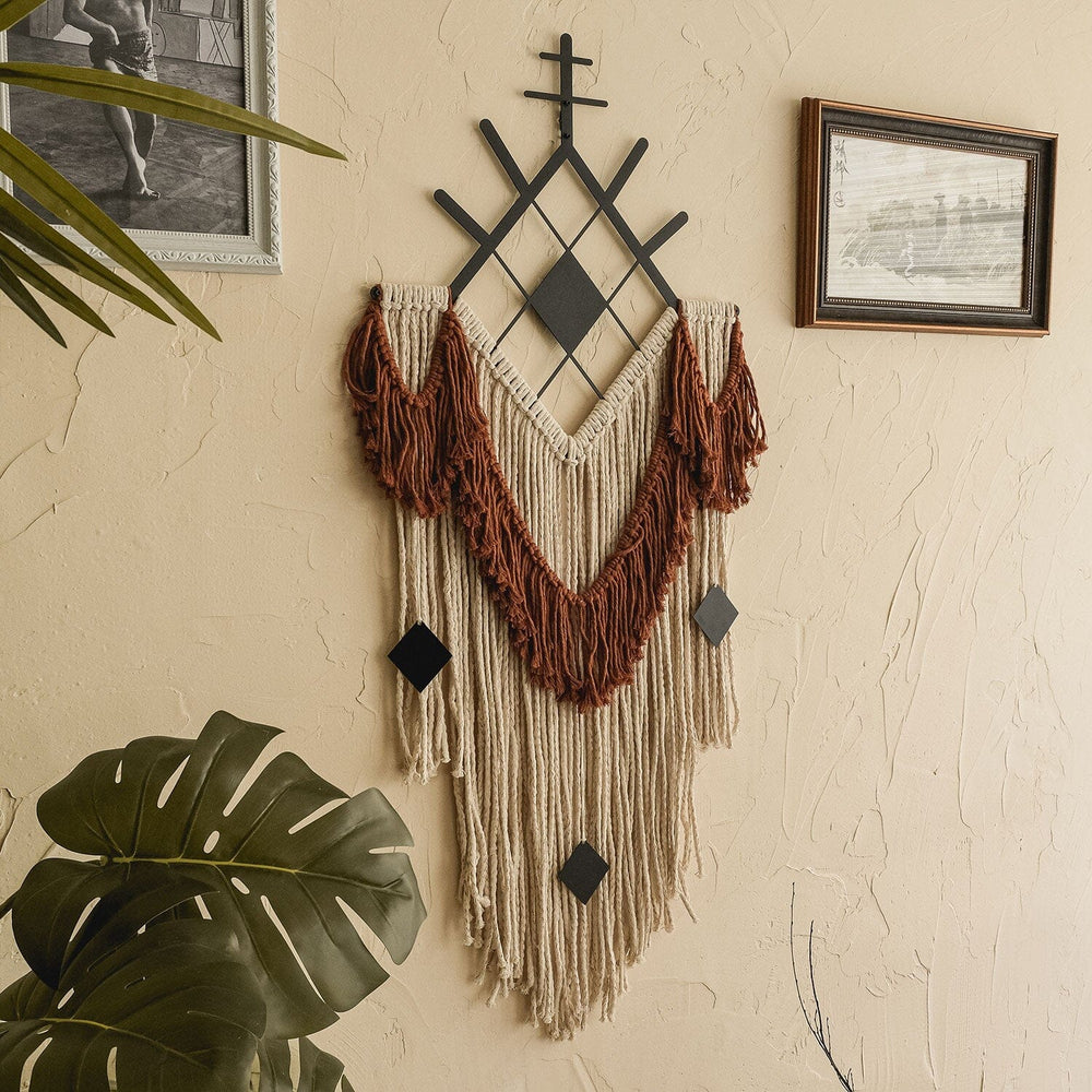 Yoki Metal Macrame, Macrame Wall Decor, Hoagard, , , - Hoagard