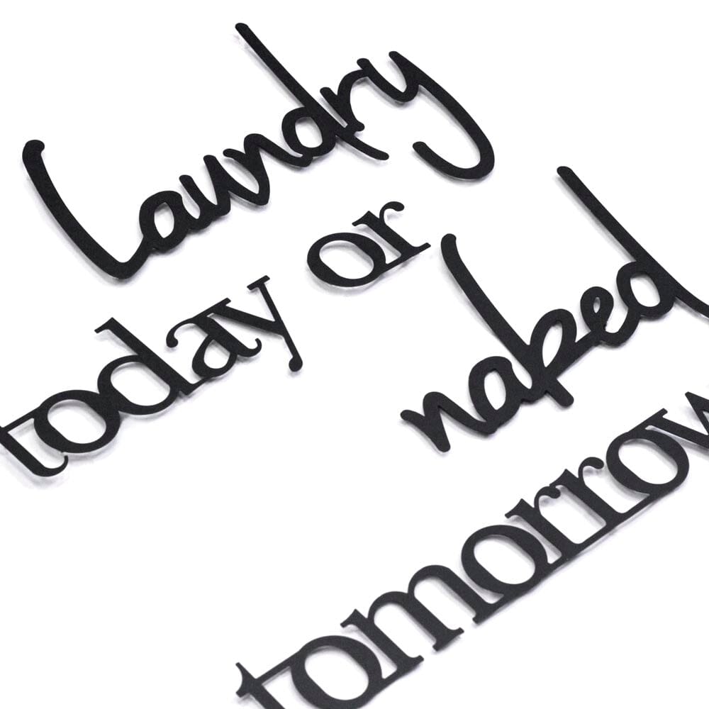 Laundry Today or Naked Tomorrow , Metal Wall Art , Hoagard.com