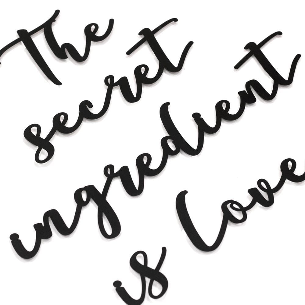 The Secret Ingredient Is Love , Metal Wall Art , Hoagard.com