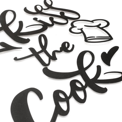 Kiss The Cook , Metal Wall Art , Hoagard.com