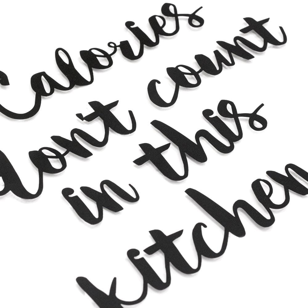 Calories Don't Count In This Kitchen , Metal Wall Art , Hoagard.com