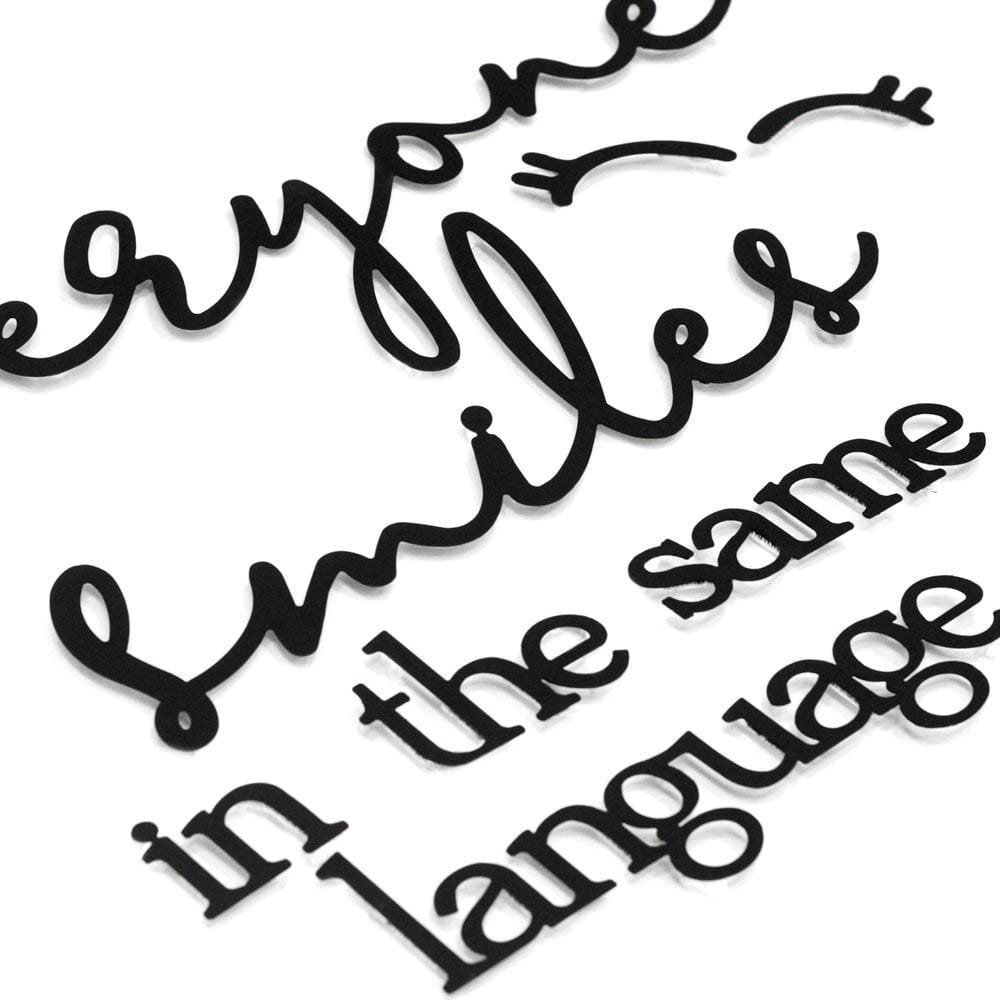 Everyone Smiles In The Same Language , Metal Wall Art , Hoagard.com