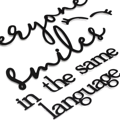 Everyone Smiles In The Same Language , Metal Wall Art , Hoagard.com