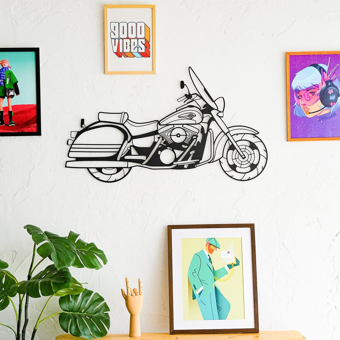 Nomad Inspired Motorcycle Metal Wall Art Hoagard.com 