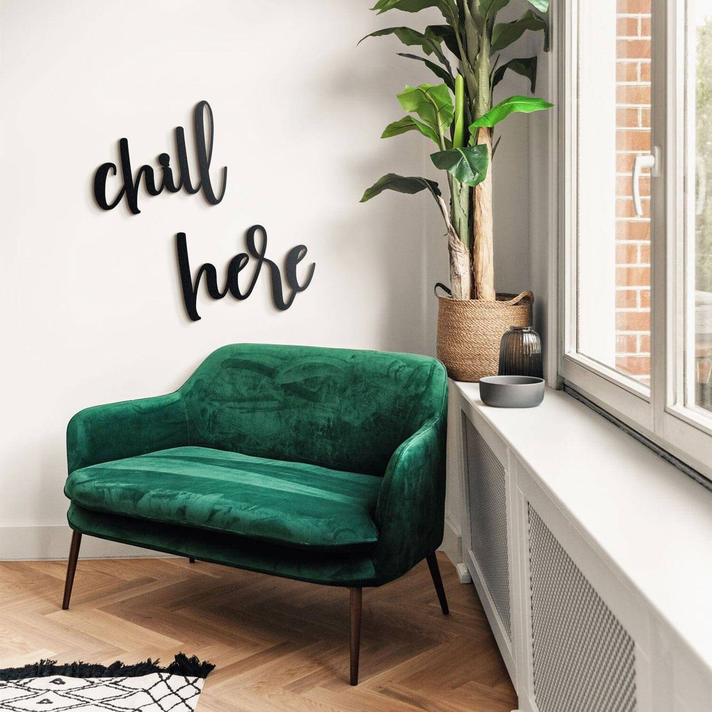 Chill Here Metal Wall Art Hoagard 