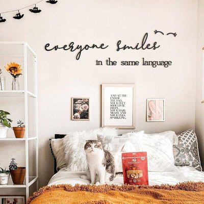 Everyone Smiles In The Same Language , Metal Wall Art , Hoagard.com