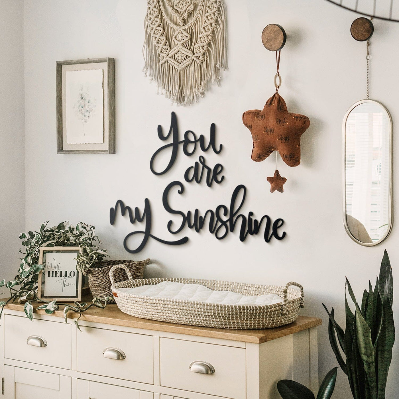 You Are My Sunshine Metal Wall Art Hoagard USA 