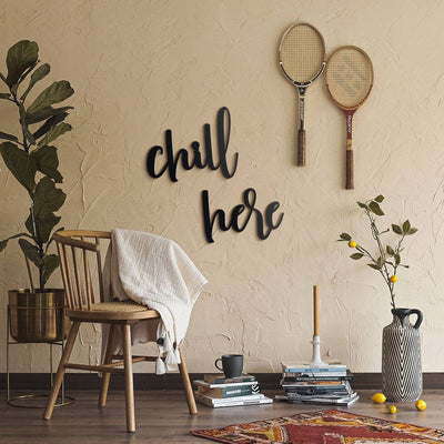 Chill Here , Metal Wall Art , Hoagard.com