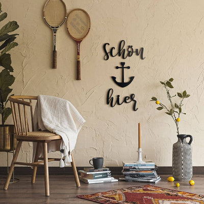 Schön Hier , Metal Wall Art , Hoagard.com