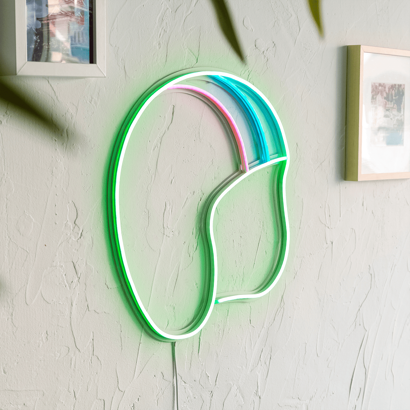 Helmet Neon Wall Art Neon Wall Art Hoagard 
