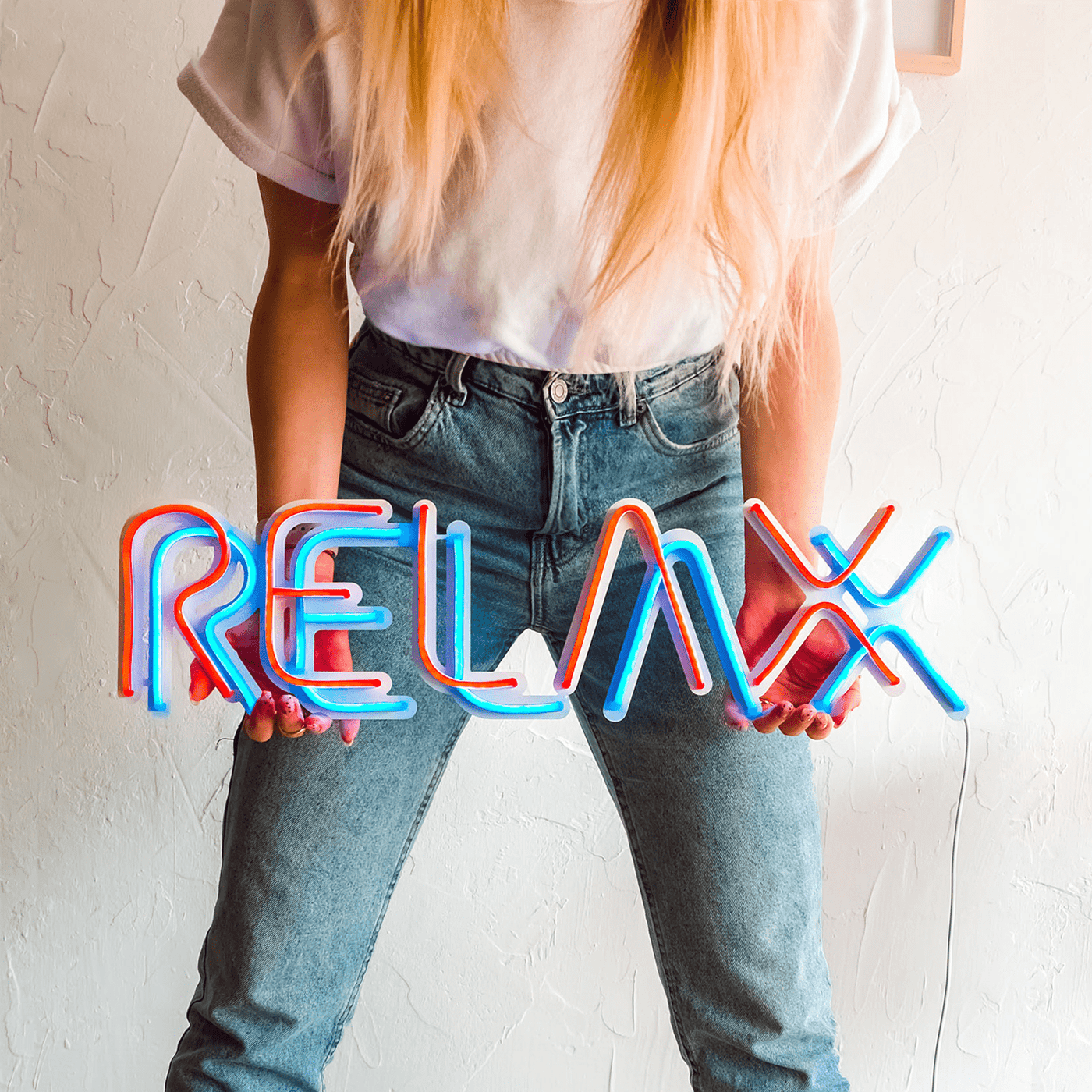 Relax Neon Wall Art Neon Wall Art Hoagard 