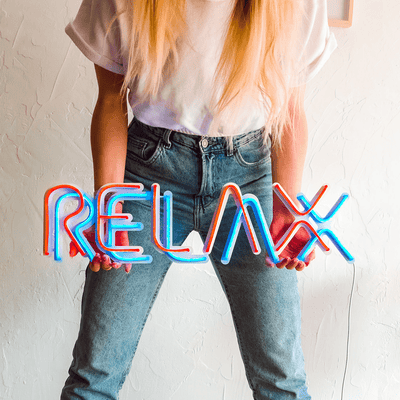 Relax Neon Wall Art Neon Wall Art Hoagard 