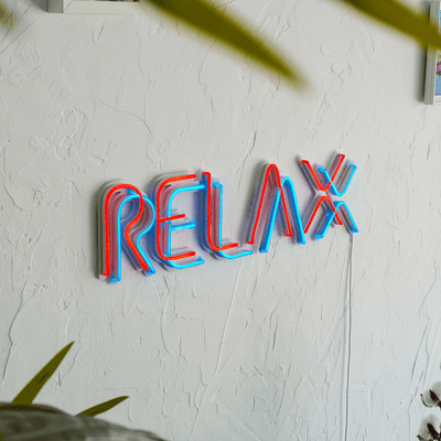 Relax Neon Wall Art Neon Wall Art Hoagard 