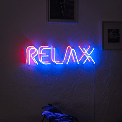 Relax Neon Wall Art Neon Wall Art Hoagard 