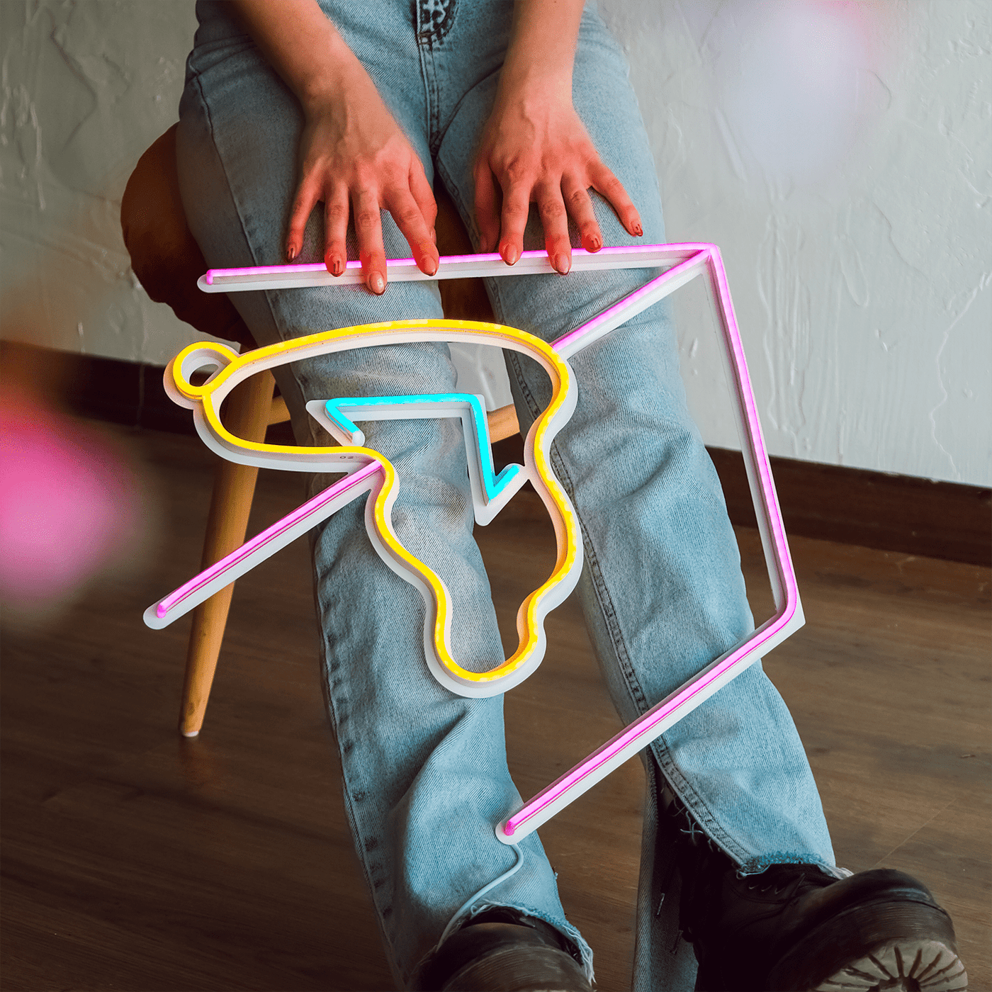 Time Neon Wall Art Neon Wall Art Hoagard 