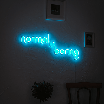 Normal Is Boring Neon Wall Art Neon Wall Art Hoagard 
