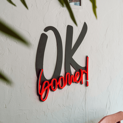 Ok Boomer Neon Wall Art Neon Wall Art Hoagard 