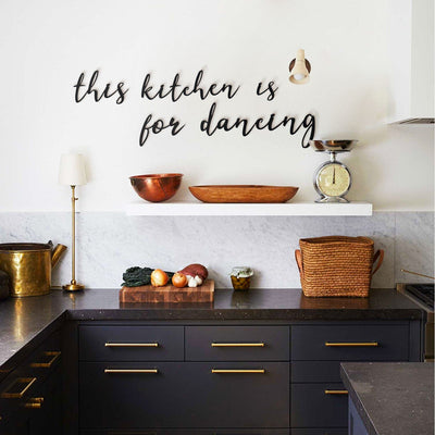 This Kitchen Is For Dancing Metal Wall Art Hoagard 