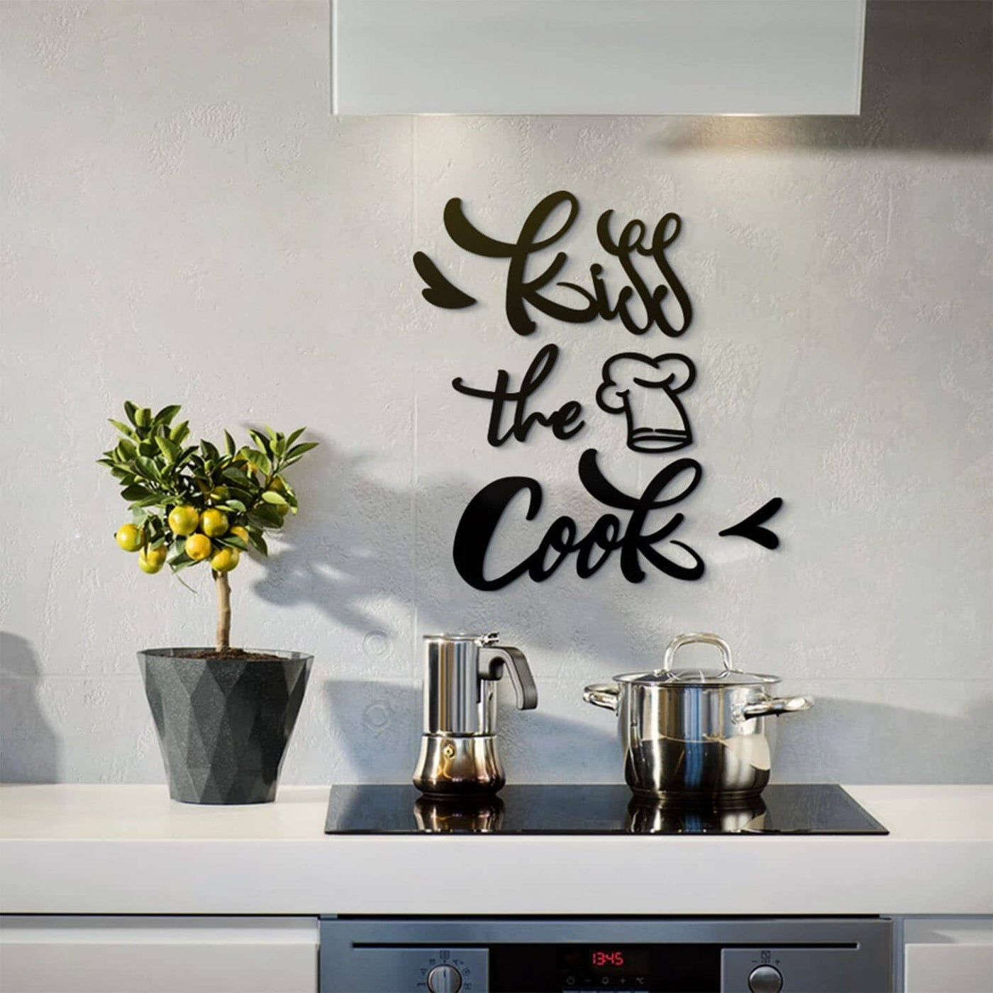 Kiss The Cook , Metal Wall Art , Hoagard.com